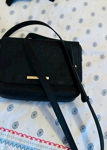 Vakko Siyah Deri Tokalı Kadın Çanta - Görsel 2