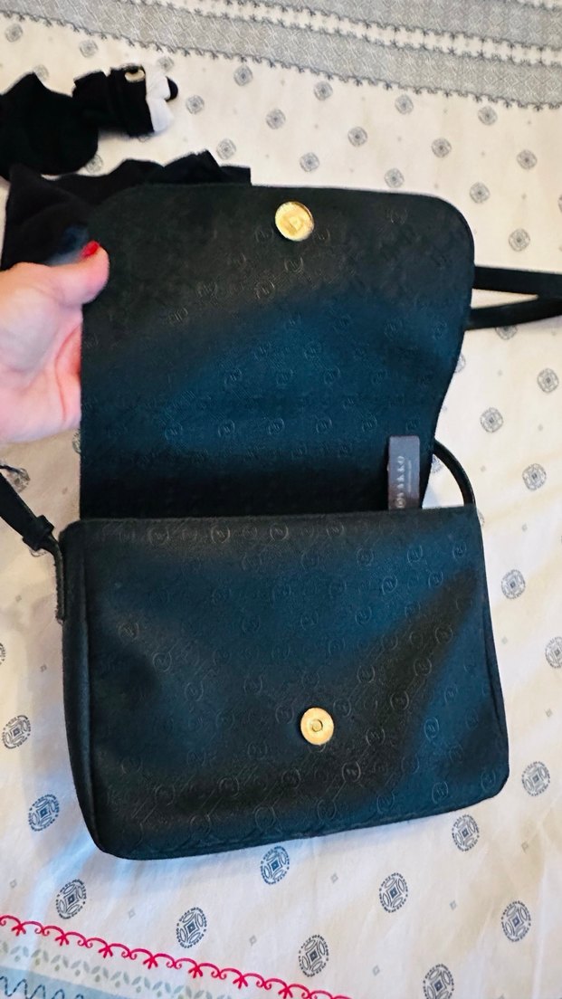 Vakko Siyah Deri Tokalı Kadın Çanta - Görsel 3