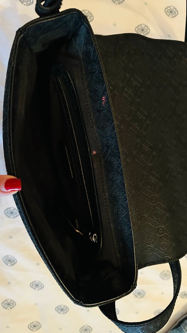 Vakko Siyah Deri Tokalı Kadın Çanta - Görsel 4