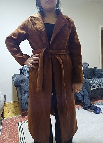 38 Beden camel Renk Kaşe kaban