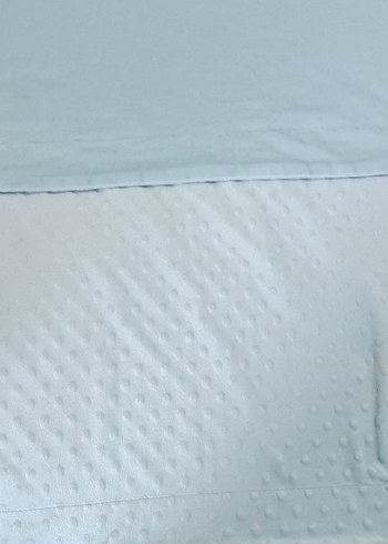 Mavi kadife yumos alt açma ve uyuma matı - Görsel 3