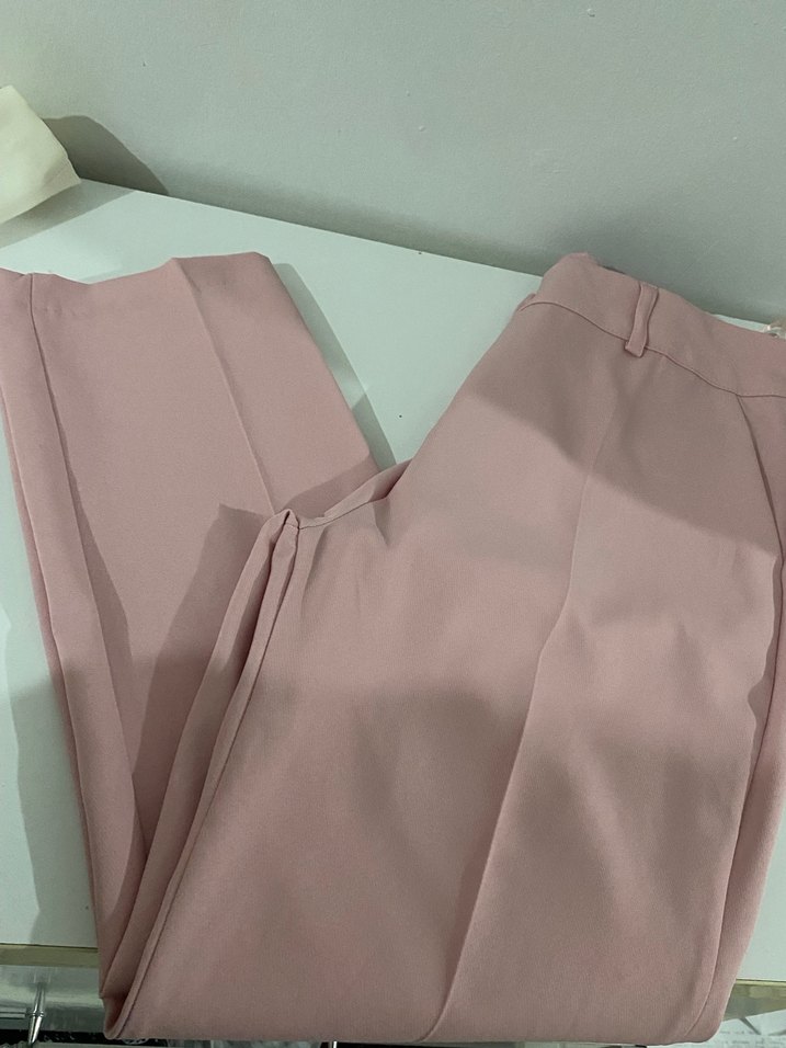 Düğmeli Pembe Kadın Blazer Ceket - Görsel 3