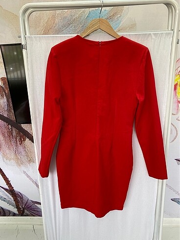 40 Beden bordo Renk Elbise