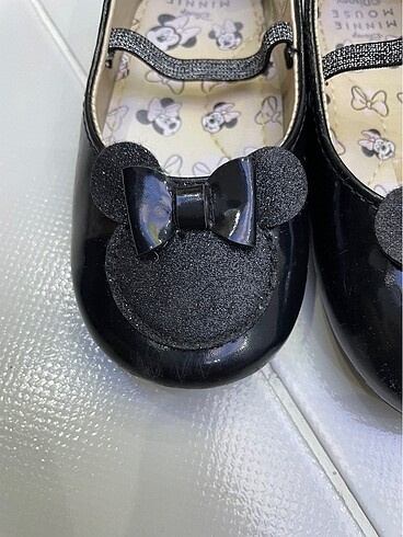 25 Beden siyah Renk Mickey mouse babet rugan 25 numara