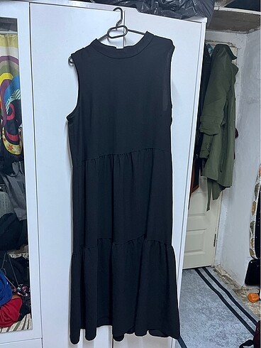 Milla siyah uzun elbise 42
