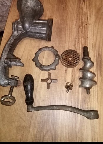 Alman Alexander Werk no:7 Döküm kıyma makinası - Görsel 4