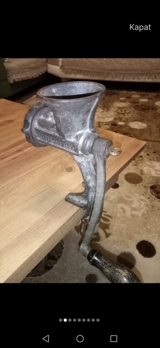 Alman Alexander Werk no:7 Döküm kıyma makinası - Görsel 2