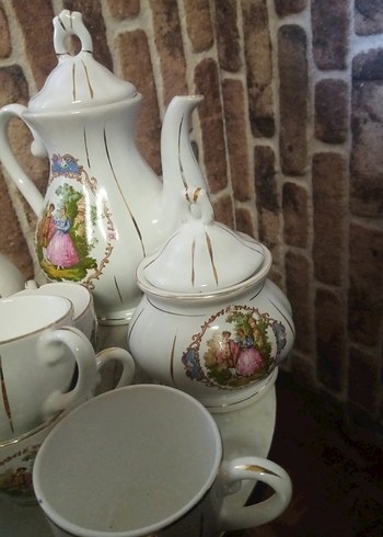 Damgalı Porselen Çay Seti - Görsel 2