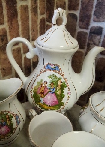 Damgalı Porselen Çay Seti - Görsel 3