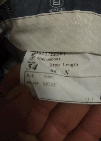 Altınyıldız Gri Erkek Uzun Kol Düğmeli Takım Elbise (56 beden) - Görsel 4