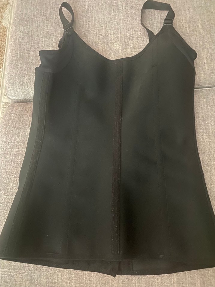 Yamuna Askılı Premium Siyah Korse - Görsel 3