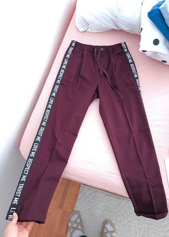 Bordo Kadın Pantolon s/m beden