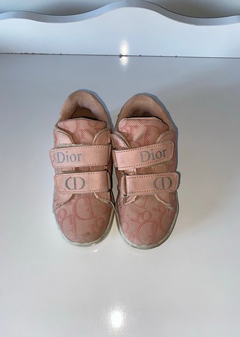 Baby Dior Kızlar için Pembe Tokalı Spor Ayakkabı