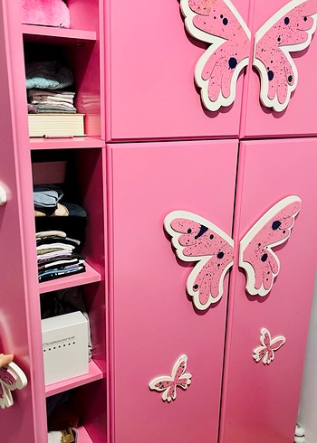 Pembe Kelebekli Çocuk odası takımı - Görsel 2