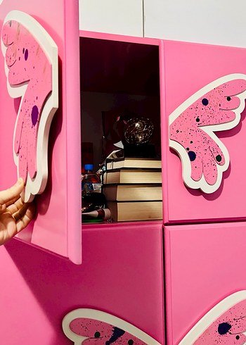 Pembe Kelebekli Çocuk odası takımı - Görsel 3