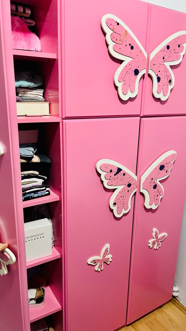 Pembe Kelebekli Çocuk odası takımı - Görsel 2