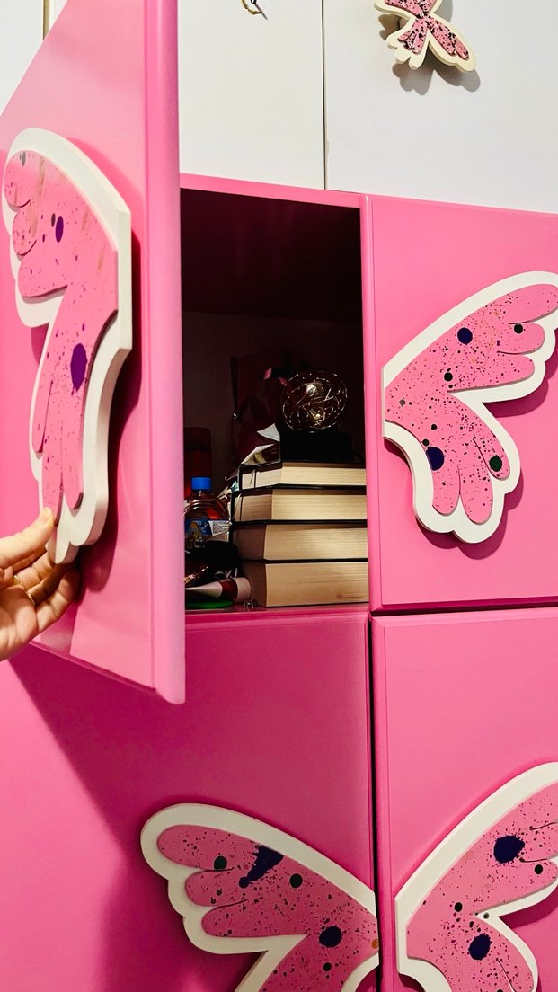 Pembe Kelebekli Çocuk odası takımı - Görsel 3