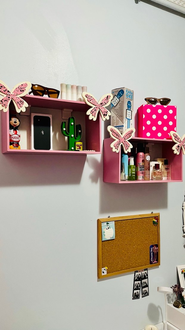 Pembe Kelebekli Çocuk odası takımı - Görsel 5