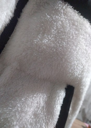 Kadın Beyaz Kürklü Sıcak Yelek - Görsel 3