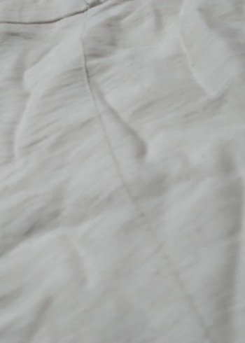 Beyaz Keten Midi Kadın Pantolon - Görsel 2