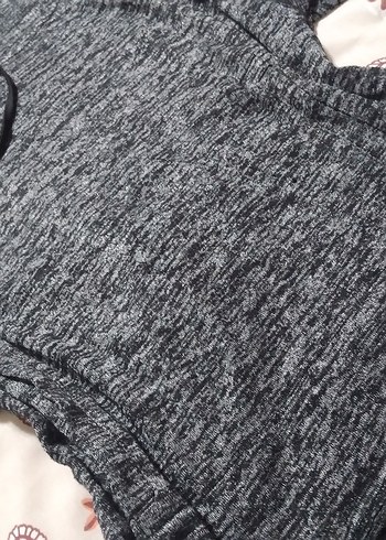 Gri Kapüşonlu Rahat Kadın Sweatshirt - Görsel 2