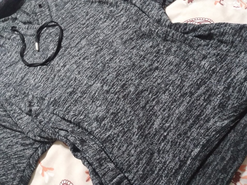 Gri Kapüşonlu Rahat Kadın Sweatshirt - Görsel 2