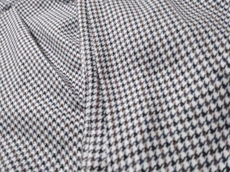 Gri Ekoseli Pilili Kadın Kumaş Pantolon - Görsel 2