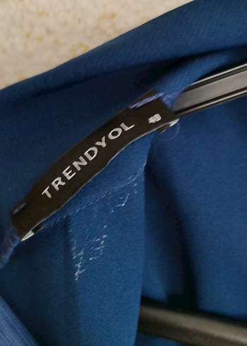 Petrol yeşili Drapeli diz altı Abiye Elbise - Görsel 4