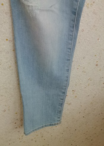 Kadın Açık Mavi Denim Regular Fit Jean - Görsel 4