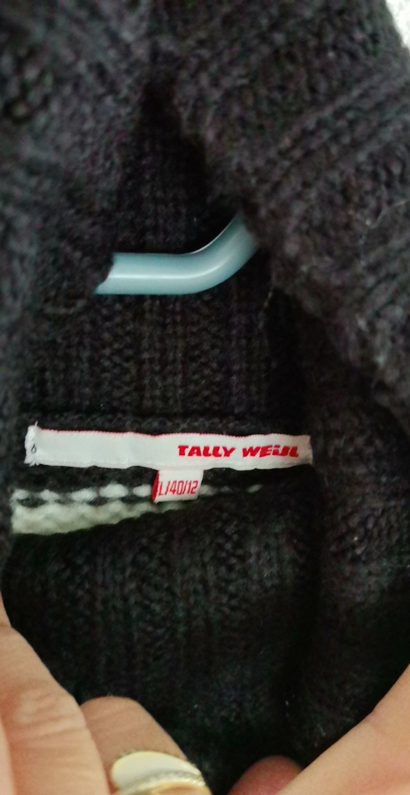 Boğazlı uzun tunik yün kazak - Görsel 4