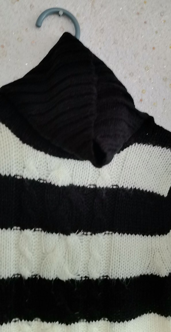 Boğazlı uzun tunik yün kazak - Görsel 2