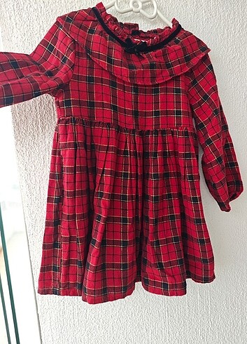 4 Yaş Beden kırmızı Renk Kız çocuk elbise 