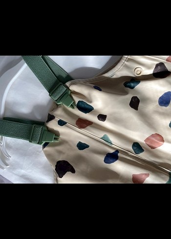 Erkek Çok Renkli Düğmeli Askılı Pantolon - Görsel 2