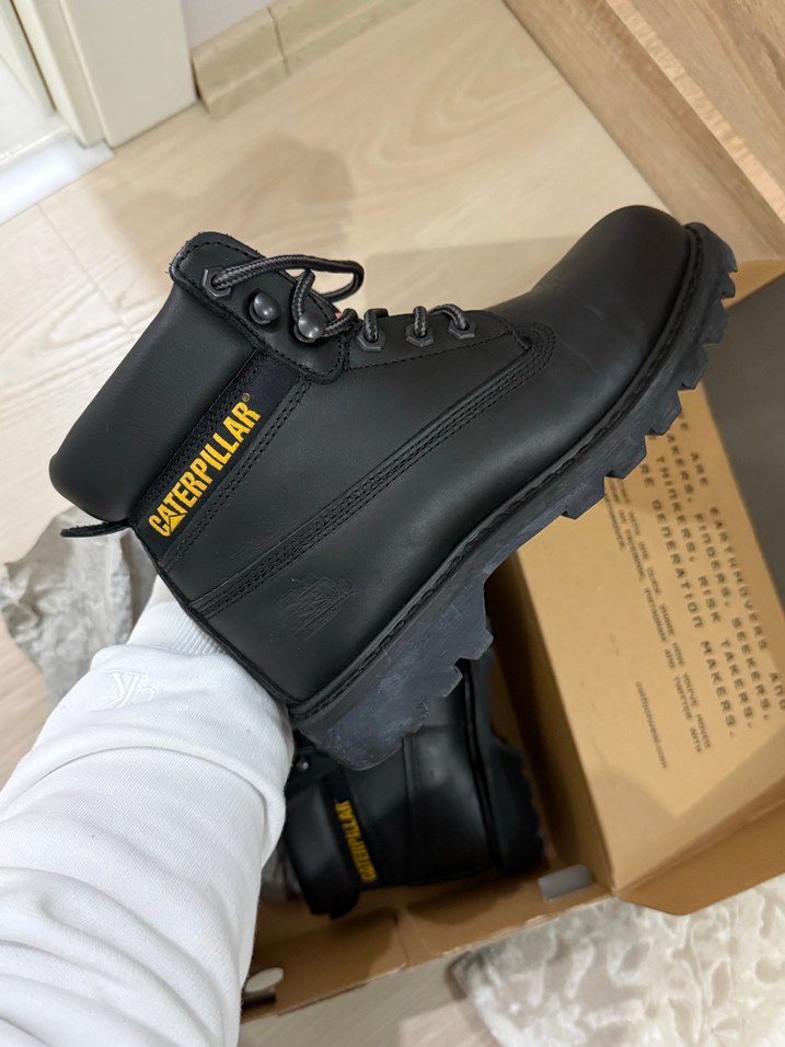 Siyah Kadın Blok Topuklu Kauçuk Bot - Görsel 3