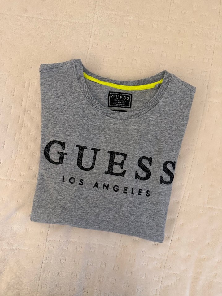 Orijinal Gri Guess Kadın Sweatshirt - Görsel 2