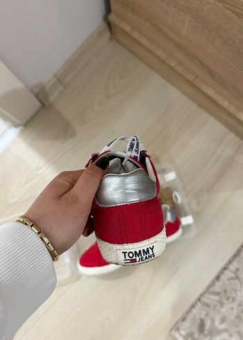 Tommy Hilfiger Kırmızı Kadın Spor Ayakkabı - Görsel 3
