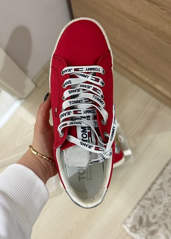 Tommy Hilfiger Kırmızı Kadın Spor Ayakkabı - Görsel 2