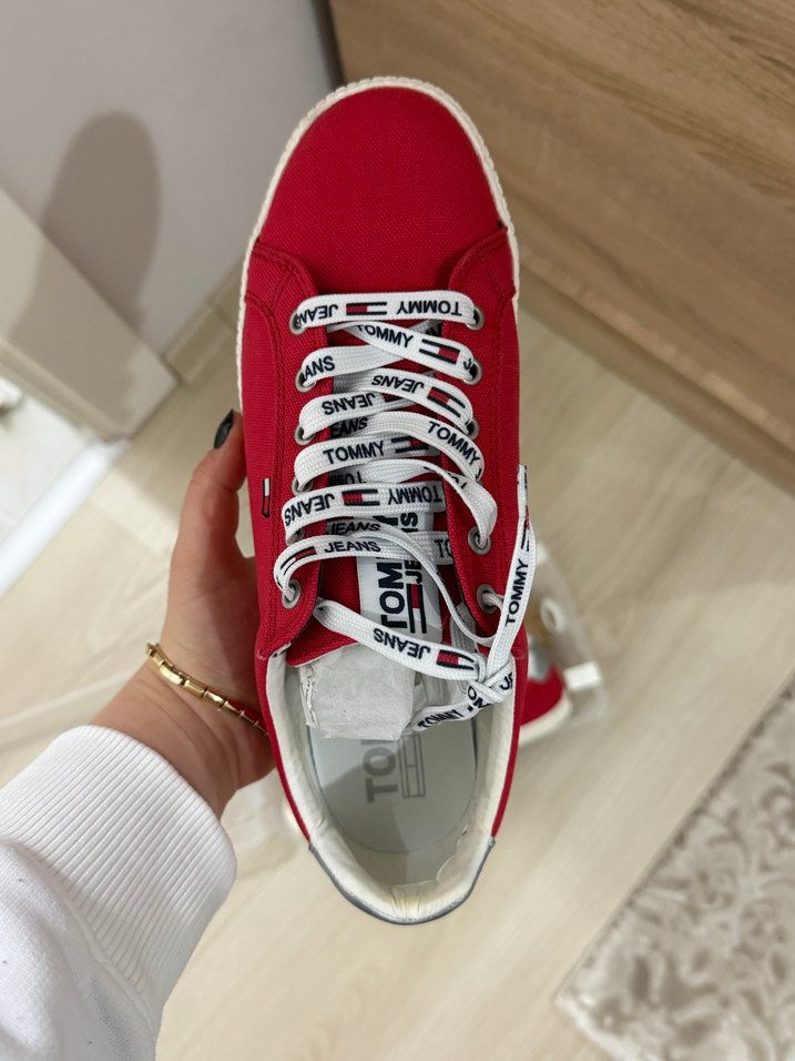 Tommy Hilfiger Kırmızı Kadın Spor Ayakkabı - Görsel 2