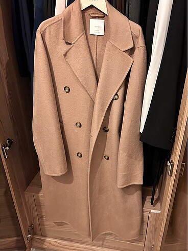Mango El yapımı oversize yün palto