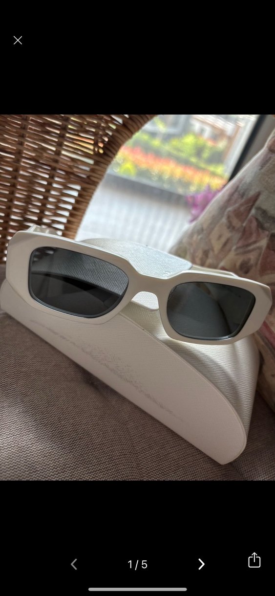 Prada beyaz gözlük - Görsel 2