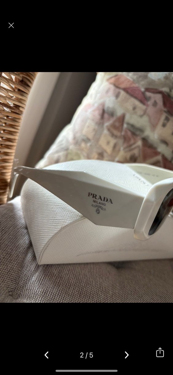 Prada beyaz gözlük - Görsel 3