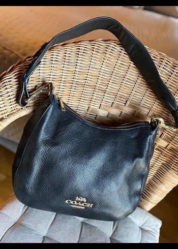 Coach Siyah Deri Kadın Çanta - Görsel 3