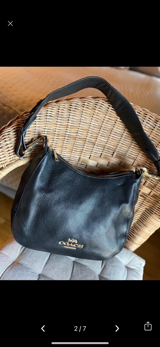 Coach Siyah Deri Kadın Çanta - Görsel 3