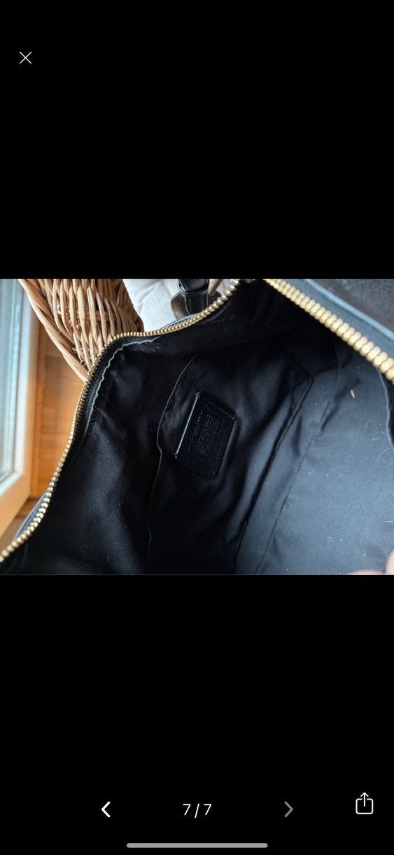 Coach Siyah Deri Kadın Çanta - Görsel 4