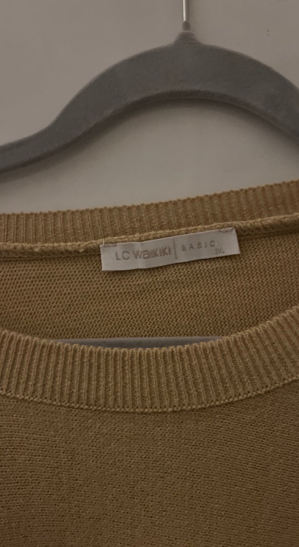 Bej Kadın Salaş Keten Kazak - Görsel 2