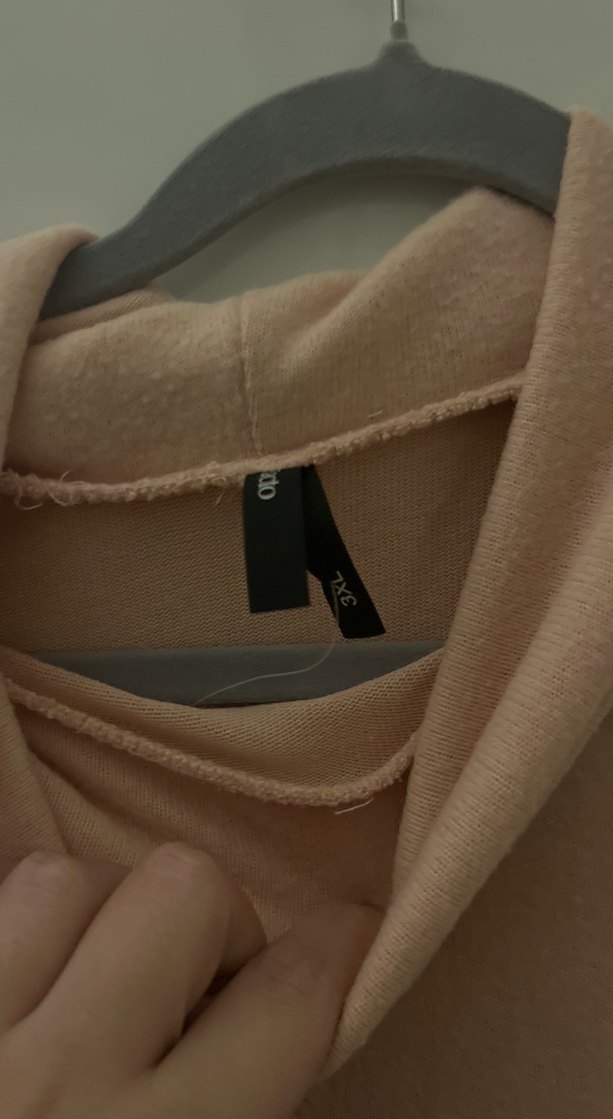 Bej Kadın Boğazlı Salaş Kazak - Görsel 2