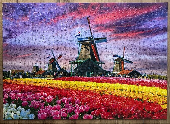 1000 parça yapılmış puzzle