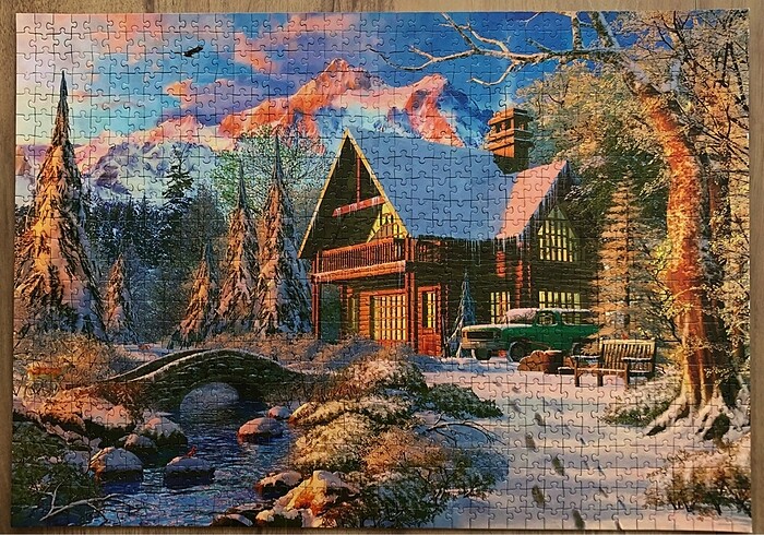 1000 parça yapılmış puzzle