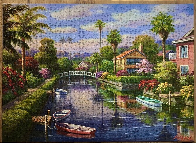 1000 parça yapılmış puzzle