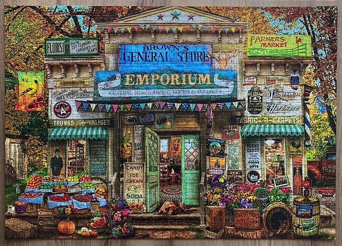1000 parça yapılmış puzzle